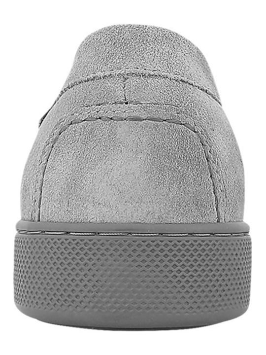 Miebe Men's Suede Loafers Gray