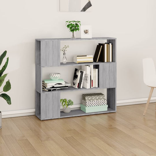 Bibliothek Grau 100x24x94cm