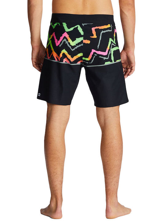 Billabong Men's Swimwear Bermuda Black with Patterns