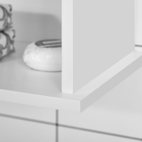 Kleankin Bathroom Cabinet L60xW20xH70cm White