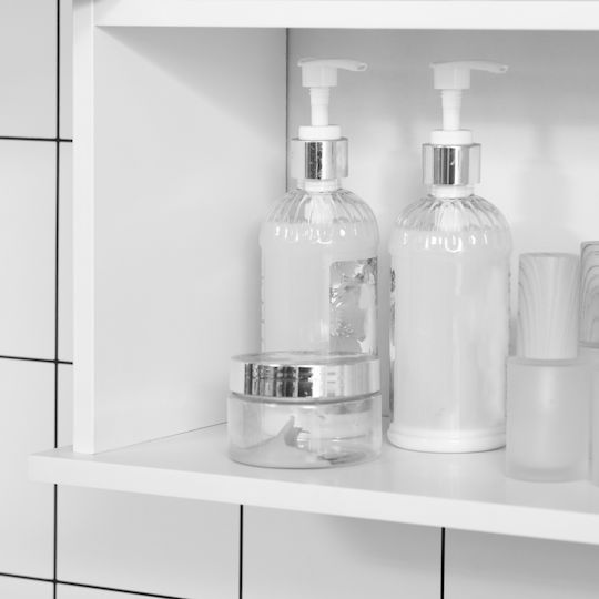 Kleankin Bathroom Cabinet L60xW20xH70cm White