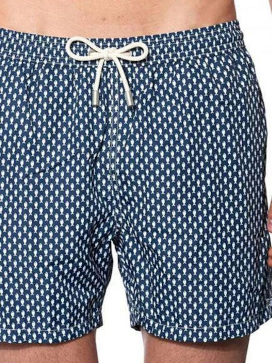 Men's Swimwear Shorts Blue with Patterns