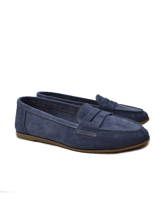 Hawkins Premium Women's Loafers in Navy Blue Color