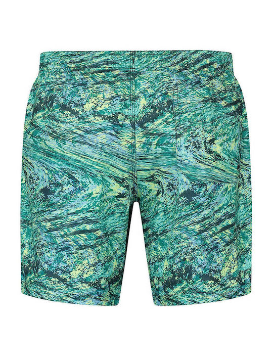 Puma Men's Swimwear Shorts Green with Patterns