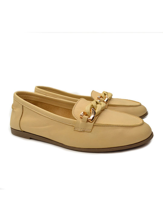 Hawkins Premium Γυναικεία Loafers σε Κίτρινο Χρώμα