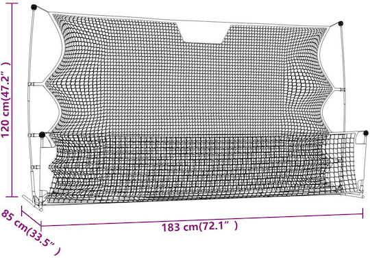 vidaXL Soccer Net 183x85x120cm
