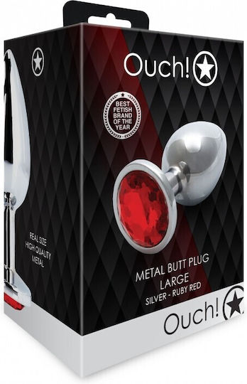 Shots Πρωκτική Σφήνα Large Silver / Ruby Red