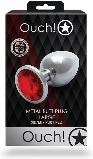 Shots Πρωκτική Σφήνα Large Silver / Ruby Red