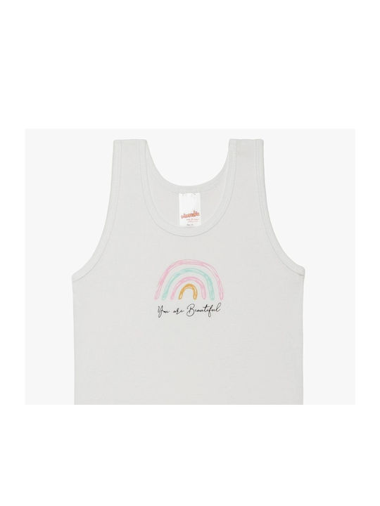 Minerva Kinder-Unterhemd Tank-Top Weiß