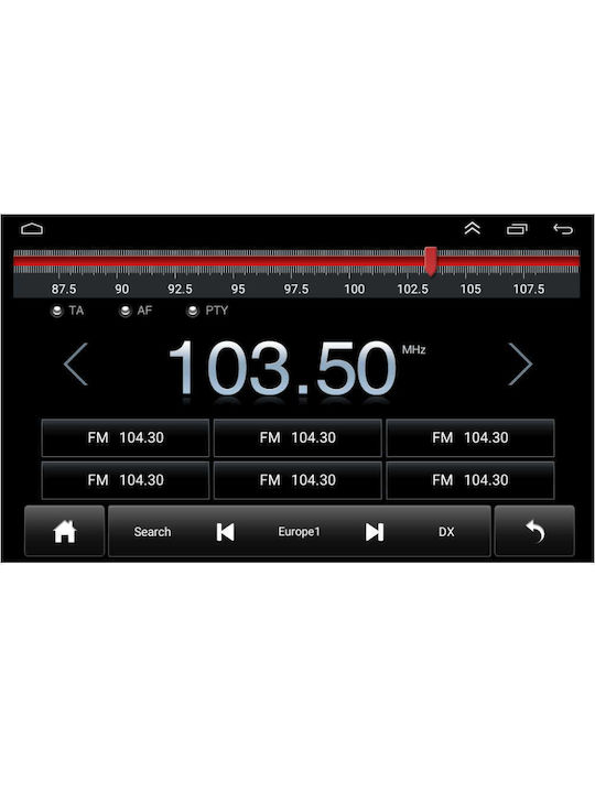 Digital IQ Auto-Audiosystem für Toyota Korolla 2000-2006 (Bluetooth/USB/AUX/WiFi/GPS/Apple-Carplay/Android-Auto/Notenblätter) mit Touchscreen 7"