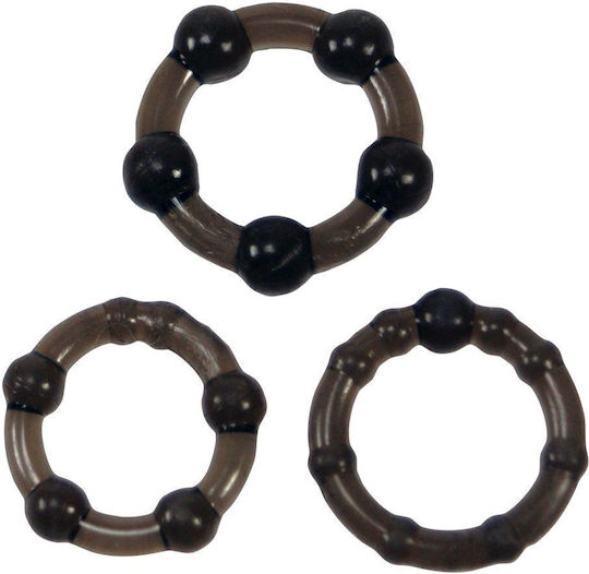 Me You Us Easy Squeeze Set Cock Rings Schwanz Schwarz 3Stück
