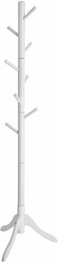 Vasagle Καλόγερος Ξύλινος Λευκός 57x57x175cm