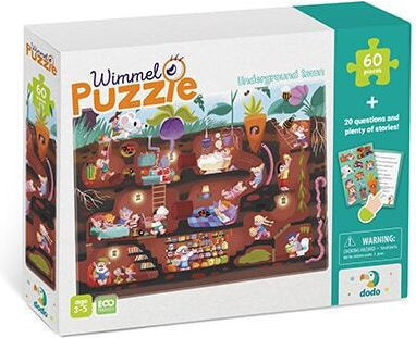 Παιδικό Puzzle Underground Town για 3+ Ετών 60pcs Dodo