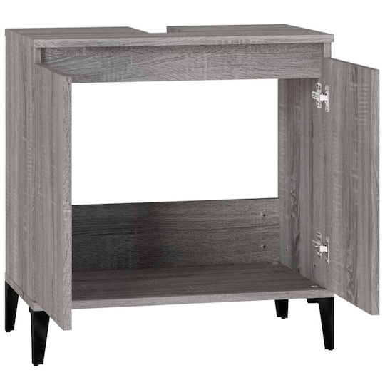 vidaXL Waschtisch ohne Waschbecken L58xB33xH60cm Sonoma