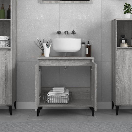 vidaXL Waschtisch ohne Waschbecken L58xB33xH60cm Sonoma