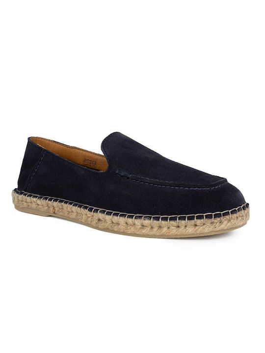 FRAU MEN'S LEATHER ESPADRILLES 18D2 7540 ANTRACITE SUEDE