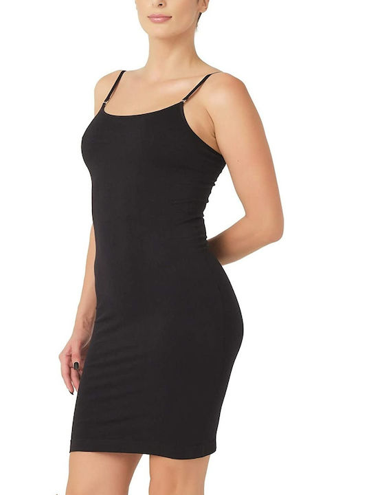 DIANA - 5020 Φόρεμα Κορσές με Σιλικόνη για κανονική σύσφιξη & ανόρθωση Μαύρο