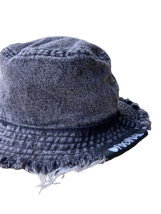 original fake, bucket hat, Black Denim