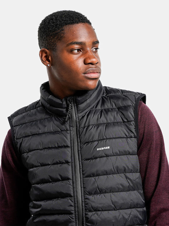 Rebase Ärmellos Herren Jacke Puffer Grey Melange