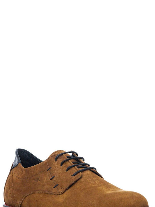 Kricket Men's Leather Casual Shoes Tabac Brown