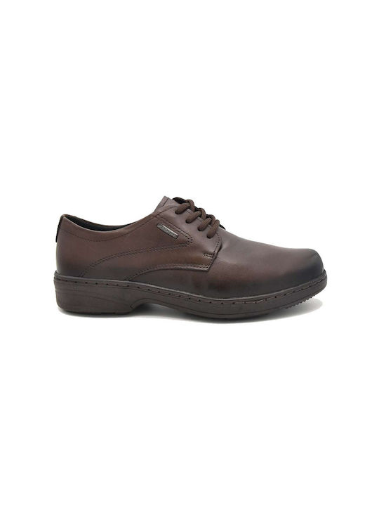 Pegada Men's Leather Casual Shoes Brown