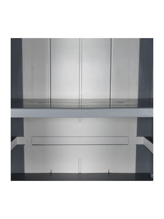 Double-leaf Polypropylene Outdoor Storage Cabinet with 4 Shelves 65x45x172 cm