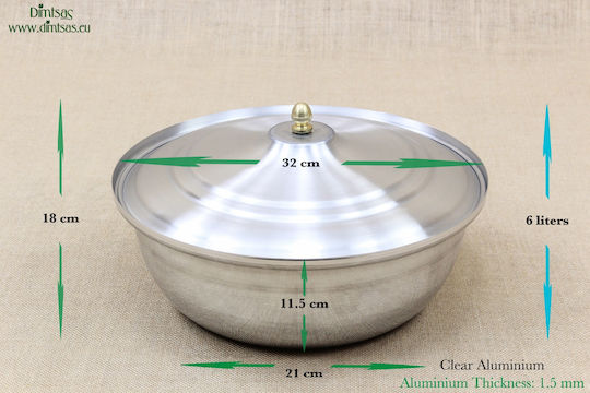 Semi-Druckkocher Aluminium Kapazität 6Es