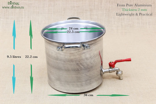 Semi-Druckkocher Aluminium Kapazität 9.5Es