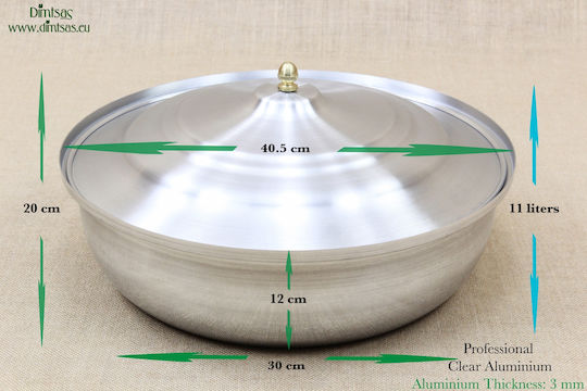 Semi-Druckkocher Aluminium Kapazität 11Es