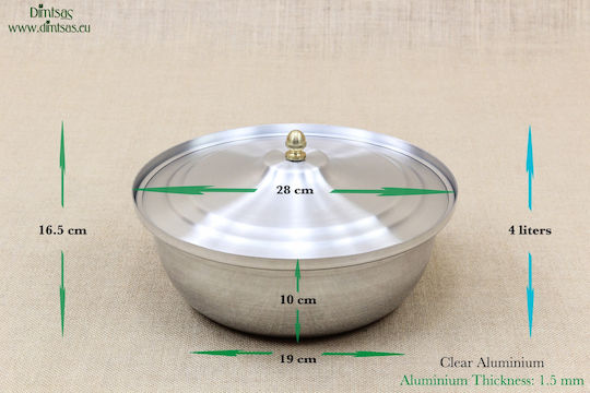 Semi-Druckkocher Aluminium Kapazität 4Es