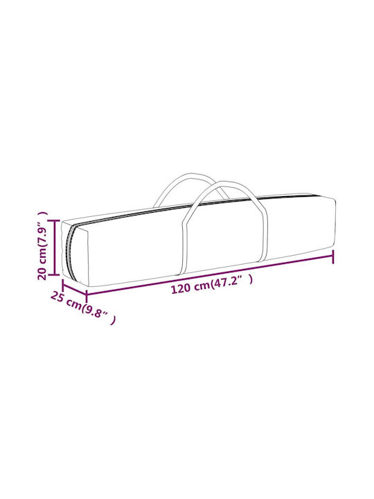 vidaXL Gazebo Grădină Roșu x2m