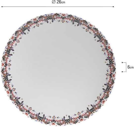 Click Plate Soup Ceramic White with Diameter 26cm 3pcs