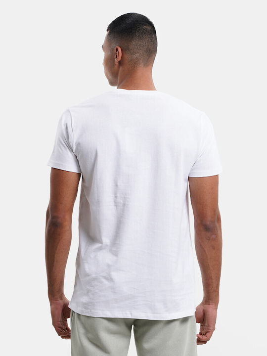 Rebase Herren T-Shirt Kurzarm Weiß