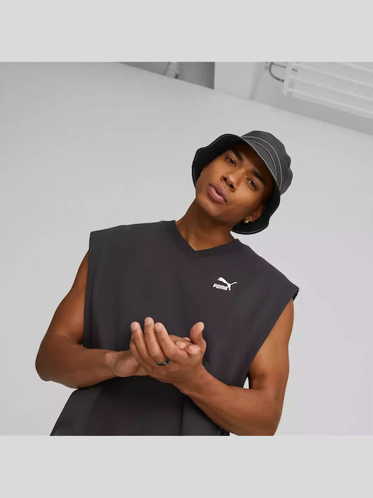 PUMA Prime Υφασμάτινo Ανδρικό Καπέλο Στυλ Bucket Μαύρο
