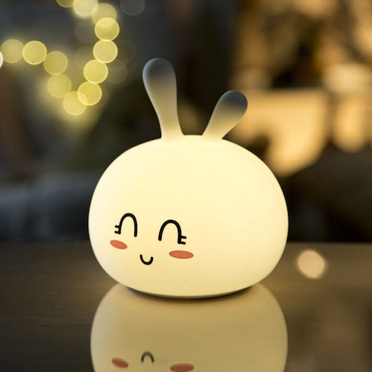 Rabbit & Friends Kids Decorative Lamp White 13.1x12.3x14εκ.