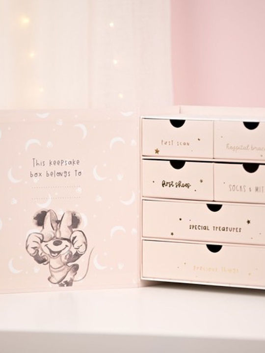 Disney Kinder Aufbewahrungsbox aus Pappe Minnie Rosa 24x23x10cm 1Stück