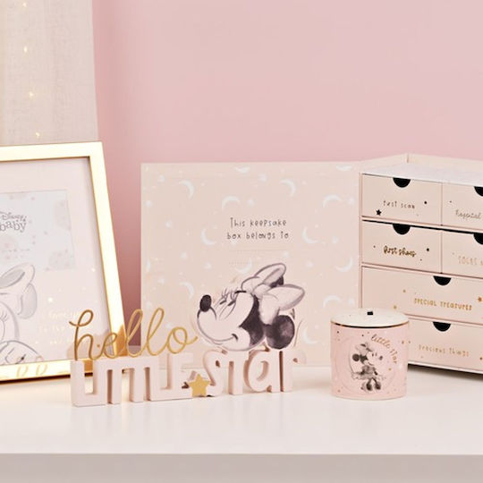 Disney Kinder Aufbewahrungsbox aus Pappe Minnie Rosa 24x23x10cm 1Stück