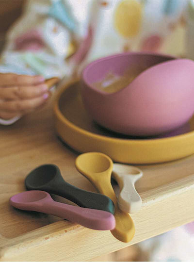 Petite & Mars Bol pentru copii Take & Match din silicon Roz
