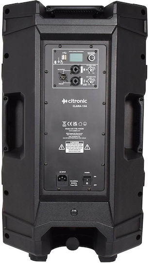 Citronic CLARA-12A 178.152UK Active Speaker PA 400W with Woofer 12" 38x35x61cm.