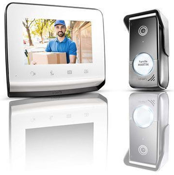 Somfy Ασύρματο Σετ Θυροτηλεόρασης Ασημί