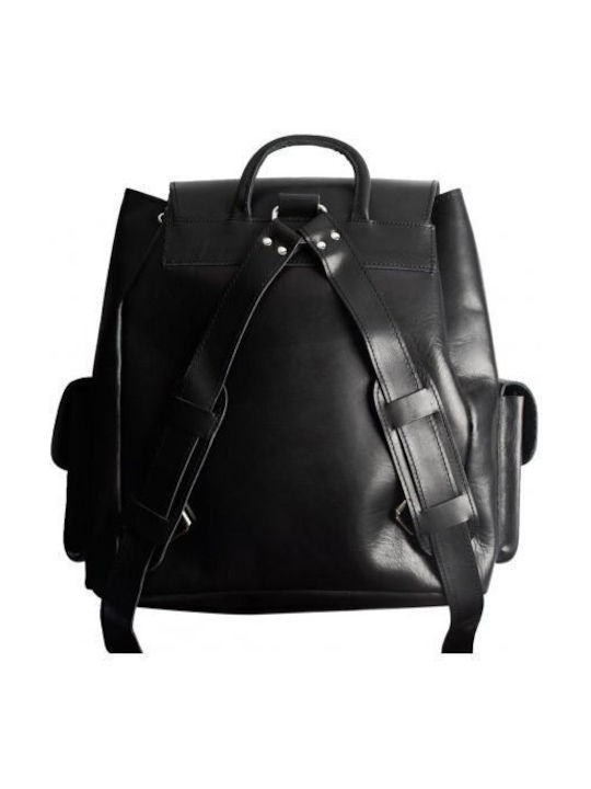 Leather Women's Bag Backpack Black