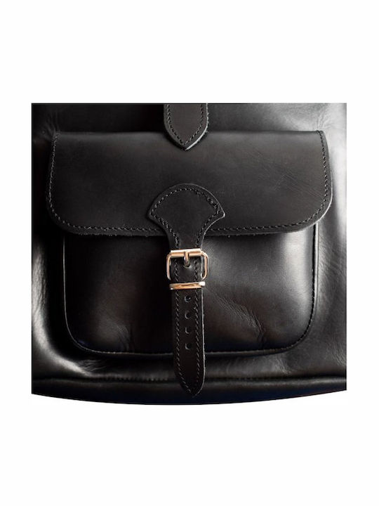 Leather Women's Bag Backpack Black