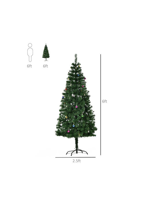 Christmas Tree Decorated 180cm with 624 Branches