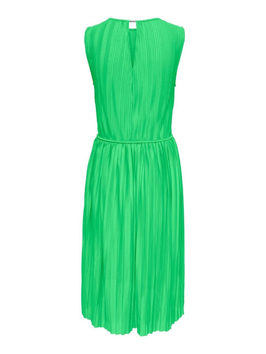 Only Καλοκαιρινό Midi Φόρεμα Πράσινο