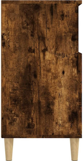 Μπουφές Ξύλινος Καπνιστή Δρυς 60x35x70cm