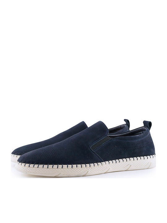 Leder Herren Freizeitschuhe Blau