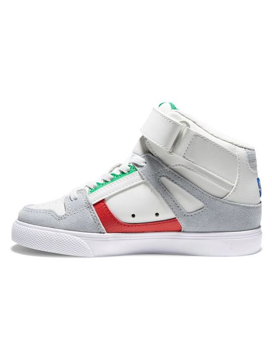 DC Παιδικά Sneakers High Pure High-Top EV Grey / Red