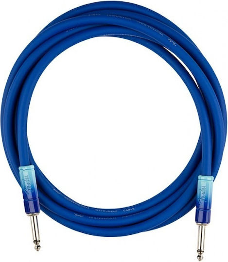 Fender Cablu 6,3 mm de sex masculin - 6,3 mm de sex masculin 3m Albastru (0990810210)