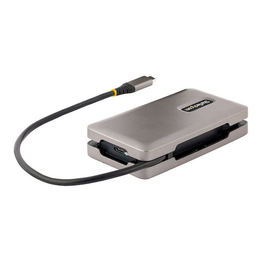 StarTech USB-C Docking Station mit HDMI 4K PD Ethernet Gray (DKT31CH2CPD3)
