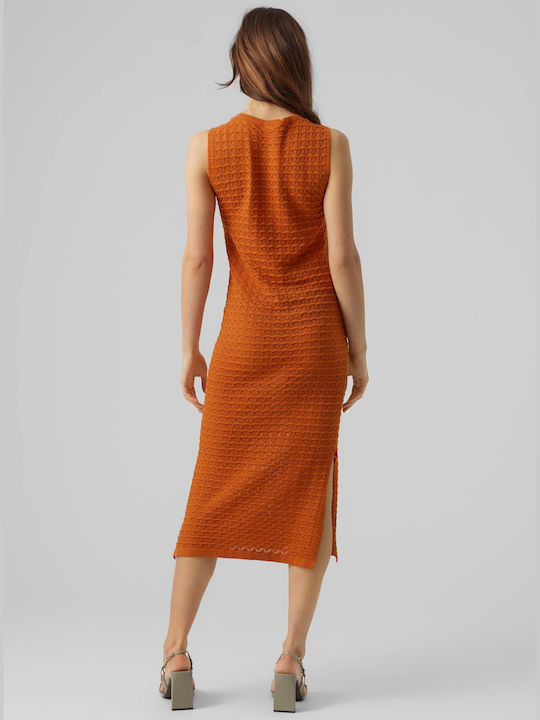 Vero Moda Summer Midi Dress Orange